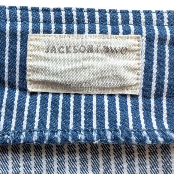 Jackson Rowe Rosario Dress Nautical Sustainable Womens L Preppy Layering Stripe - Picture 7 of 13